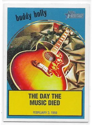 2008 Topps Heritage News Flashbacks #NF2 The Day The Music Died (Buddy Holly)
