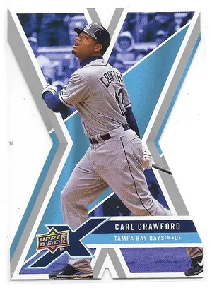2008 UD X Die-Cut #93 Carl Crawford