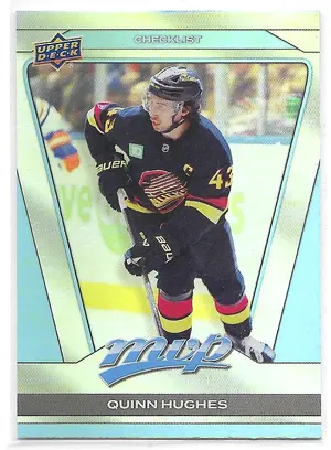 2025-26 MVP Silver Collection CDD Exclusive #200 Quinn Hughes (Checklist)