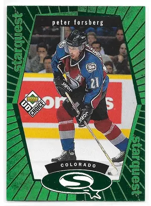 1998-99 UD Choice Starquest Green #SQ20 Peter Forsberg
