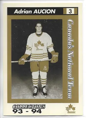 1993-94 Alberta Lotteries Team Canada #NNO Adrian Aucoin