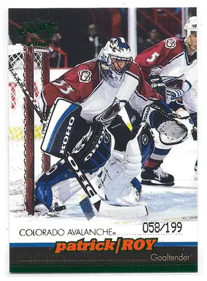 1999-00 Pacific Emerald Green #114 Patrick Roy (058/199)