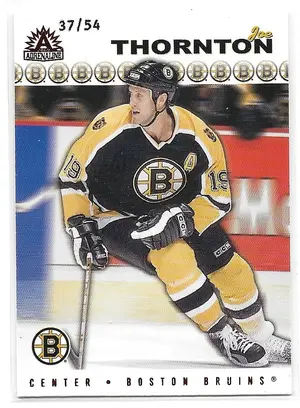 2001-02 Adrenaline Red #17 Joe Thornton (37/54)