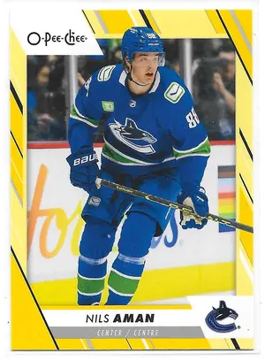 2023-24 O-Pee-Chee Yellow #387 Nils Aman