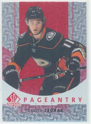 2022-23 SP AUTHENTIC - TREVOR ZEGRAS #P-46 PAGEANTRY RED