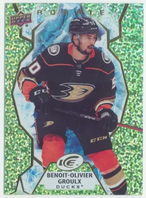 2021-22 UPPER DECK ICE - BENOIT-OLIVIER GROULX #111 ROOKIE GREEN