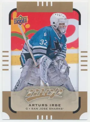 2015-16 UPPER DECK MVP - ARTURS IRBE #168 SP!