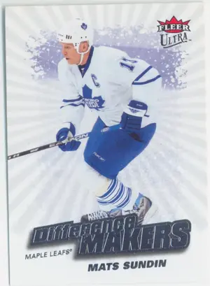 2008-09 FLEER ULTRA - MATS SUNDIN #DM20 DIFFERENCE MAKERS