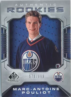 2006-07 SP GAME USED - MARC-ANTOINE POULIOT #116 AUTHENTIC ROOKIES 578/999