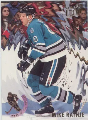 1993-94 FLEER ULTRA - MIKE RATHJE #15 WAVE OF THE FUTURE