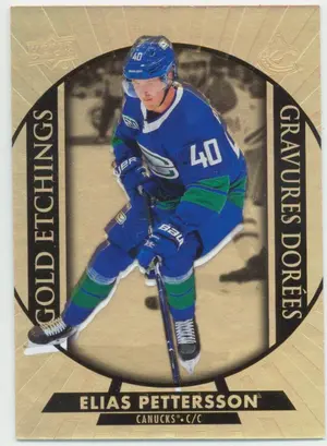 2020-2021 TIM HORTONS - ELIAS PETTERSSON #G-3 GOLD ETCHINGS