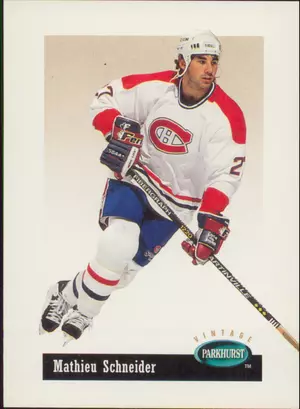 1994-95 PARKHURST - MATHIEU SCHNEIDER #V32 VINTAGE