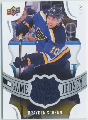 2018-19 UPPER DECK - BRAYDEN SCHENN #GJ-BR GAME JERSEY
