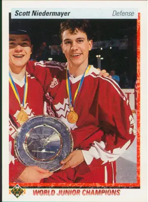 1990-91 UPPER DECK - SCOTT NIEDERMAYER #461 ROOKIE