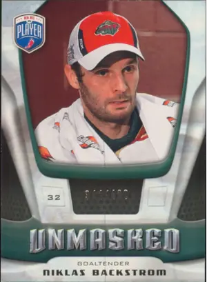 2009-10 BE A PLAYER - NIKLAS BACKSTROM #GU26 UNMASKED 344/499