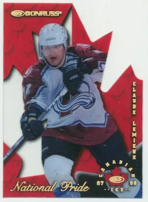 1997-98 DONRUSS CANADIAN ICE - CLAUDE LEMIEUX #25 NATIONAL PRIDE 918/1997