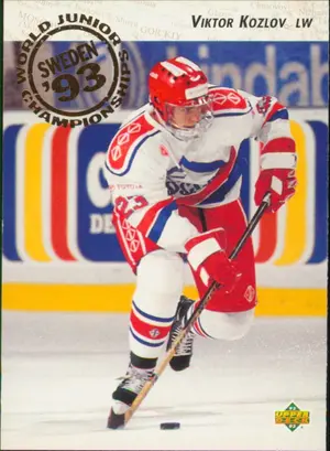 1992-93 UPPER DECK - VIKTOR KOZLOV #613 WORLD JUNIOR CHAMPIONSHIPS RC