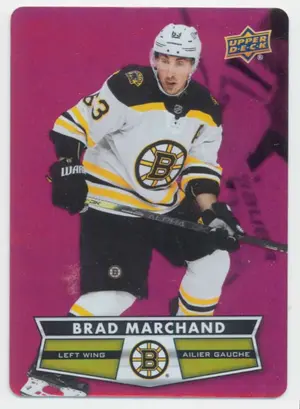 2021-22 TIM HORTONS - BRAD MARCHAND #DC-22 RED DIE CUT