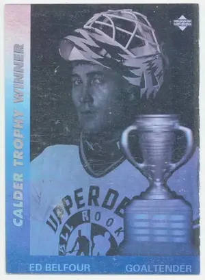 1991-92 UPPER DECK - ED BELFOUR #AW4 AWARD WINNER HOLOGRAM