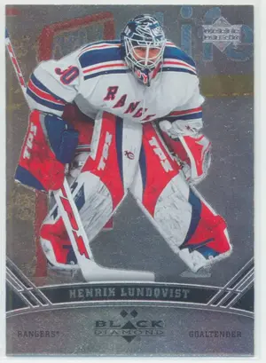 2006-07 BLACK DIAMOND - HENRIK LUNDQVIST #115 DOUBLE DIAMOND
