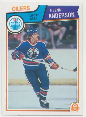 1983-84 O-PEE-CHEE - GLENN ANDERSON #24