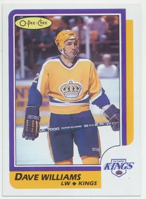 1986-87 O-PEE-CHEE - DAVE WILLIAMS #6