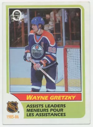 1986-87 O-PEE-CHEE - WAYNE GRETZKY #259 ASSISTS LEADERS