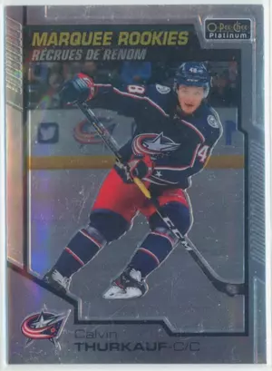 2020-21 O-PEE-CHEE PLATINUM - CALVIN THURKAUF #186 ROOKIE