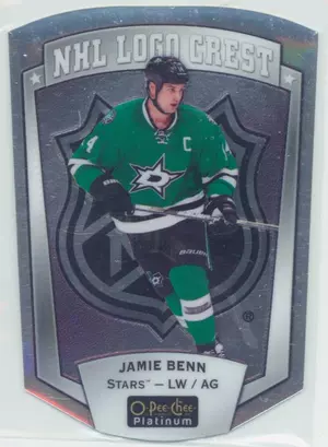 2016-17 O-PEE-CHEE PLATINUM - JAMIE BENN #NHLLD-11 NHL LOGO CREST