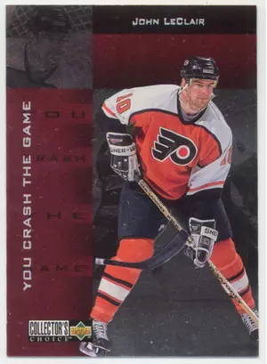 1996-97 COLLECTOR'S CHOICE - JOHN LeCLAIR #CR12 YOU CRASH THE GAME PRIZES