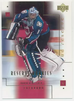 2000-01 UD RESERVE - DAVID AEBISCHER #91 ROOKIE