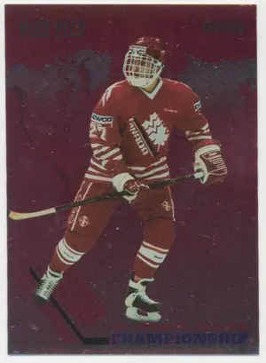 1993-94 DONRUSS - MIKE PECA #CAN18 WORLD JUNIOR CHAMPIONSHIP