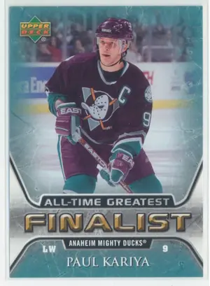 2005-06 UPPER DECK - PAUL KARIYA #2 ALL-TIME GREATEST FINALIST