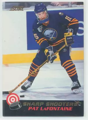 1992-93 SCORE - PAT LaFONTAINE #8 SHARP SHOOTERS⚠️