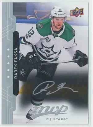 2018-19 MVP - RADEK FAKSA #191 SILVER SCRIPTS