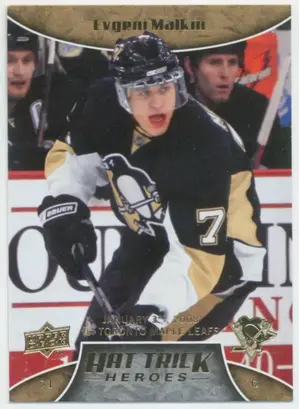 2008-09 UPPER DECK - EVGENI MALKIN #HT6 HAT TRICK HEROES