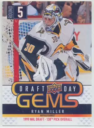 2009-10 UPPER DECK - RYAN MILLER #GEM12 DRAFT DAY GEMS