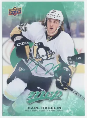 2016-17 MVP - CARL HAGELIN #99 GREEN SCRIPT