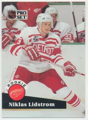 1991-92 PRO SET - NICKLAS LIDSTROM #531 ROOKIE