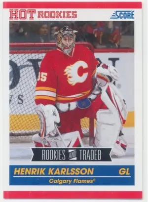 2010-11 SCORE ROOKIES & TRADED - HENRIK KARLSSON #621
