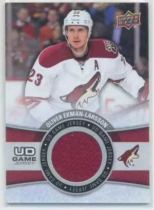 2015-16 UPPER DECK - OLIVER EKMAN-LARSSON #GJ-OL GAME JERSEY