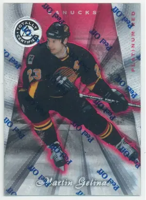 1997-98 TOTALLY CERTIFIED - MARTIN GELINAS #113 PLATINUM RED 2486/6199