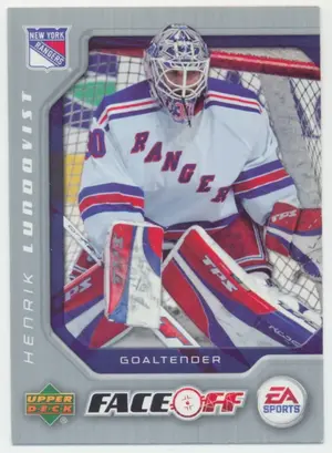 2007-08 UPPER DECK VICTORY - HENRIK LUNDQVIST #FO2 EA SPORTS FACE-OFF