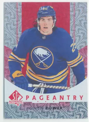 2022-23 SP AUTHENTIC - OWEN POWER #P-62 PAGEANTRY RED