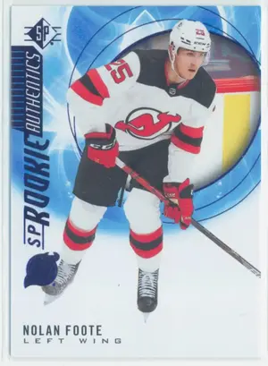 2020-21 SP - NOLAN FOOTE #126 ROOKIE AUTHENTICS BLUE PARALLEL