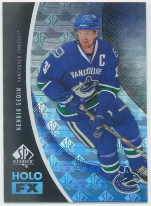 2010-11 SP AUTHENTIC - HENRIK SEDIN #FX22 HOLO FX