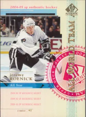 2004-05 SP AUTHENTIC - JEREMY ROENICK #133 ALL WORLD TEAM