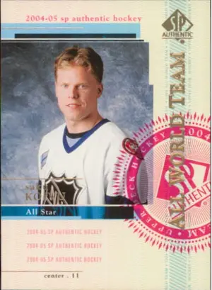 2004-05 SP AUTHENTIC - SAKU KOIVU #120 ALL WORLD TEAM