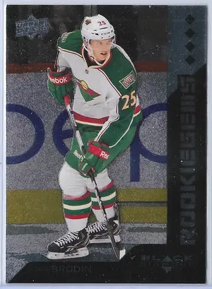 2013-14 Black Diamond (Rookie Gems Quad Diamond) #239 Jonas Brodin RC