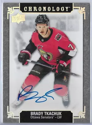 2019-20 Chronology Franchise History Autographs #FH-OT-BT Brady Tkachuk